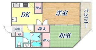 ライオンズマンション神戸元町第2【11階】の間取り