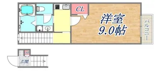 ラフィーネ神戸North Wing【2階】の間取り