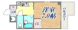 ロジュマン六甲【2階】の間取り