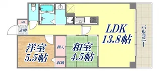 ロイヤル神戸池田広町【5階】の間取り