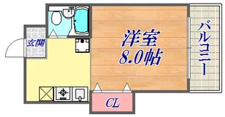 グリーンルーフ神若【4階】の間取り