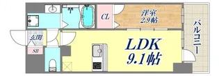 エスリード神戸レジデンス【2階】の間取り