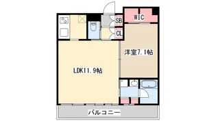 レジディア神戸元町【14階】の間取り