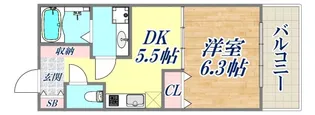 トア山手フラッツ【3階】の間取り