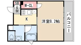 レジディア神戸元町【7階】の間取り
