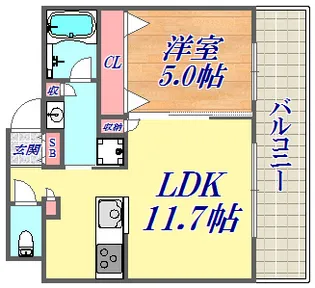 ワコーレザ・神戸トアロード【5階】の間取り