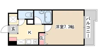 アルパ三宮【8階】の間取り