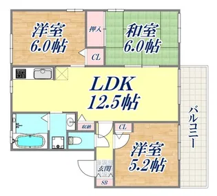 ルミエール【1階】の間取り