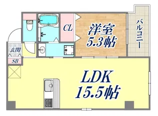 la fiore kobe【2階】の間取り