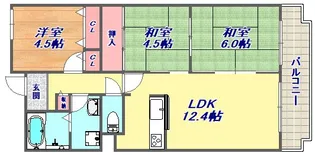 オルテンシアKOBE【2階】の間取り