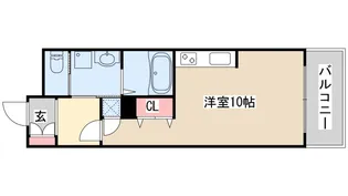 S-FORT神戸神楽町【10階】の間取り