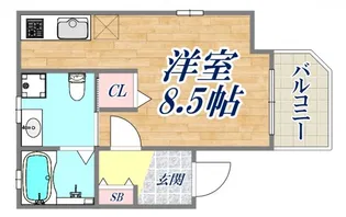 EXSONIA FIVE【1階】の間取り