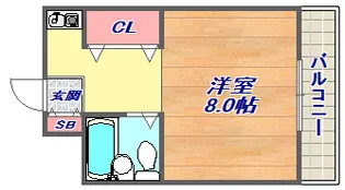 ルーブル西灘【3階】の間取り