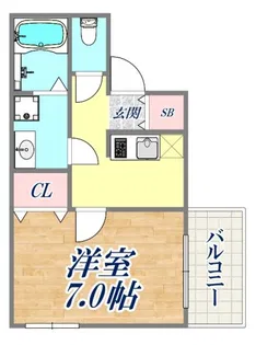 MIRAVAL三宮【4階】の間取り