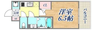 エスリード神戸兵庫駅ミッドポート【8階】の間取り