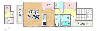 シャーメゾンY’s【2階】の間取り