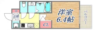 エスリード神戸兵庫駅アクアヴィラ【4階】の間取り