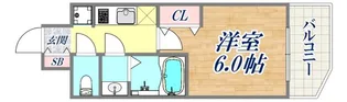 アドバンス神戸ラシュレ【4階】の間取り