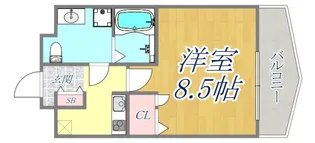 Dolce Vita 王子公園【8階】の間取り