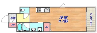 エル・セレーノ石屋川【4階】の間取り
