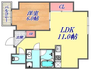 AOI FLATS【2階】の間取り