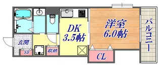 プラターヌ【2階】の間取り