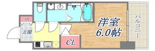 エスリード神戸兵庫駅アクアヴィラ【5階】の間取り