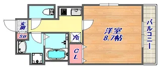 シェリール六甲道【3階】の間取り