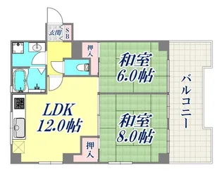 ケンコーハイツ【7階】の間取り