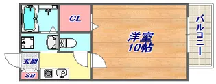 山麓荘【1階】の間取り