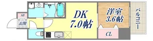 レオンコンフォート神戸駅前【14階】の間取り