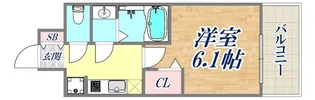 プレサンス神戸長田マリエント【3階】の間取り
