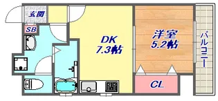 オーベルジュ甲南【5階】の間取り