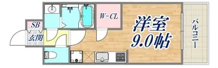 Alivis神戸駅前【13階】の間取り