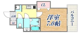 Luxe芦屋南【3階】の間取り