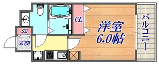 エステムコート神戸ハーバーランド前6ピクシス【2階】の間取り