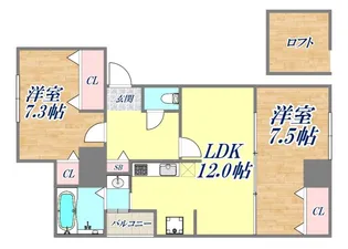 サンビルダー板宿【5階】の間取り