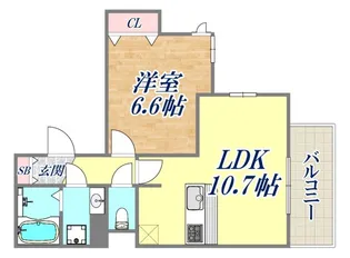 Pista神戸板宿【1階】の間取り