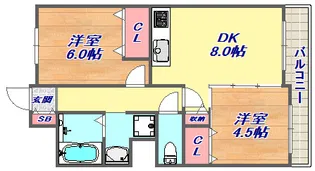 アバンセ六甲パート6【3階】の間取り
