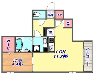 ディアコート住吉本町【1階】の間取り
