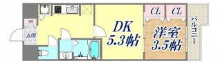 ラヴ神戸三宮【6階】の間取り