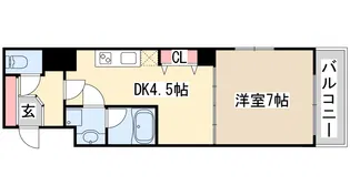 ベレッツァ【4階】の間取り