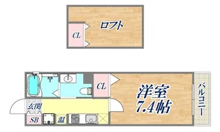 アルファレガロ兵庫【5階】の間取り