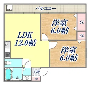 福興ビル【2階】の間取り