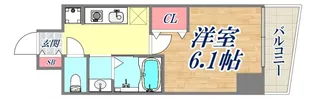 エステムコート神戸元町Ⅱブリーズ【10階】の間取り