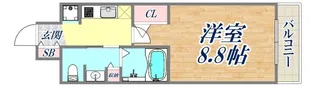 エステムコート神戸ハーバーランド前Ⅳベイライト【4階】の間取り