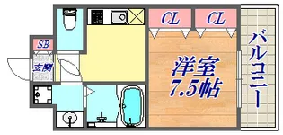 S-FORT神戸小河通【5階】の間取り