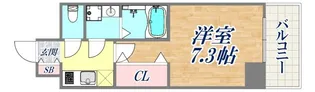 レジュールアッシュ神戸グランフィール【3階】の間取り
