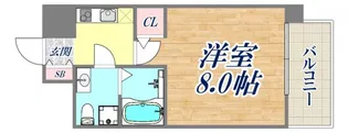 セレニテ三宮プリエ【10階】の間取り