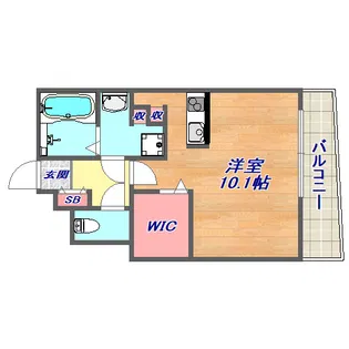 パレス東洋神戸6号館【5階】の間取り